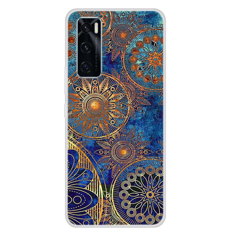 Soft TPU Phone Cover Protective Case with Pattern Printing for vivo Y70 2020 / vivo V20 SE