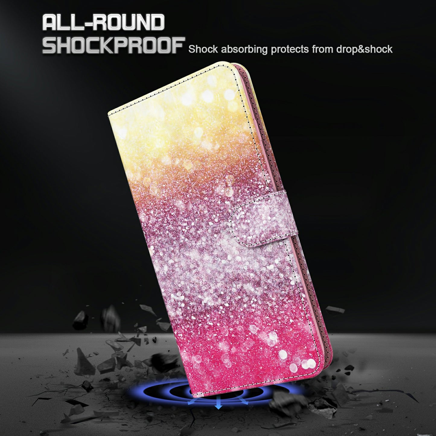 Pattern Printing Wallet Stand PU Leather Phone Protection Cover Shell for Oppo Reno4 Z 5G / A92s