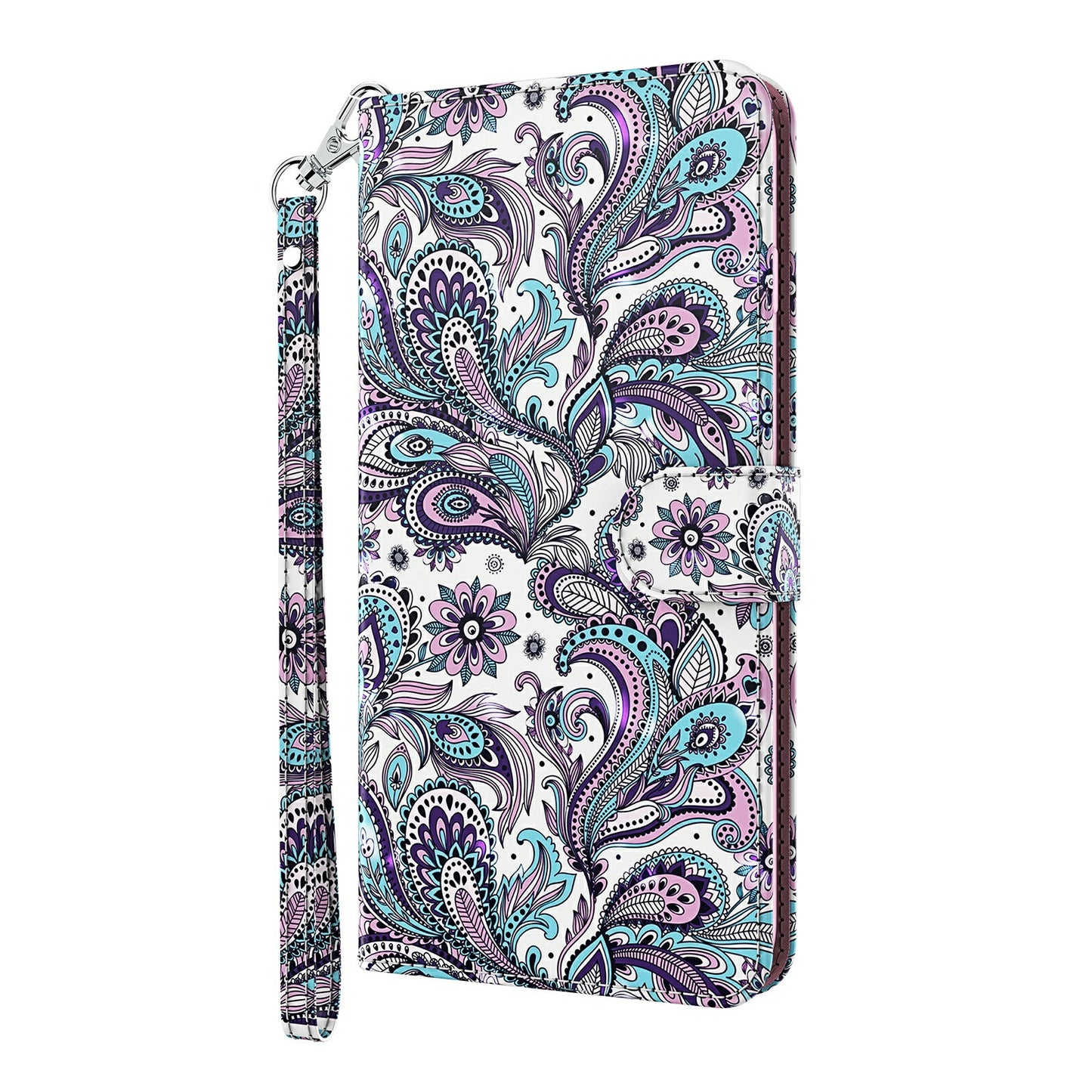 Pattern Printing Wallet Stand PU Leather Phone Protection Cover Shell for Oppo Reno4 Z 5G / A92s