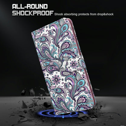 Pattern Printing Wallet Stand PU Leather Phone Protection Cover Shell for Oppo Reno4 Z 5G / A92s