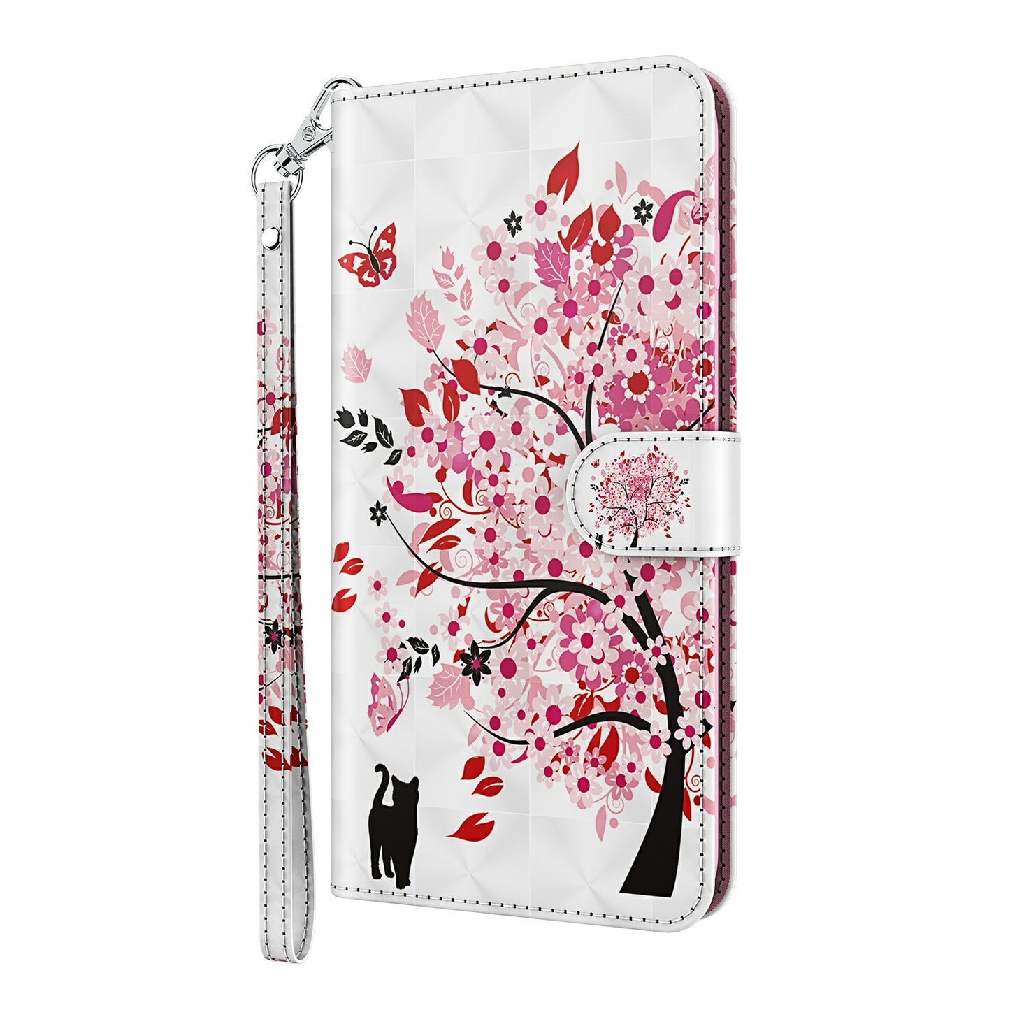 Pattern Printing Wallet Stand PU Leather Phone Protection Cover Shell for Oppo Reno4 Z 5G / A92s