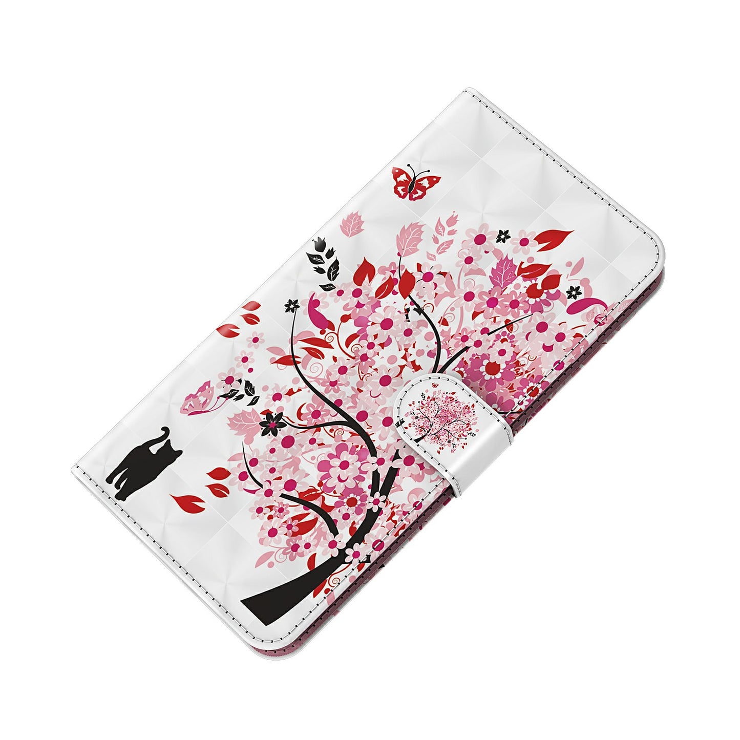 Pattern Printing Wallet Stand PU Leather Phone Protection Cover Shell for Oppo Reno4 Z 5G / A92s