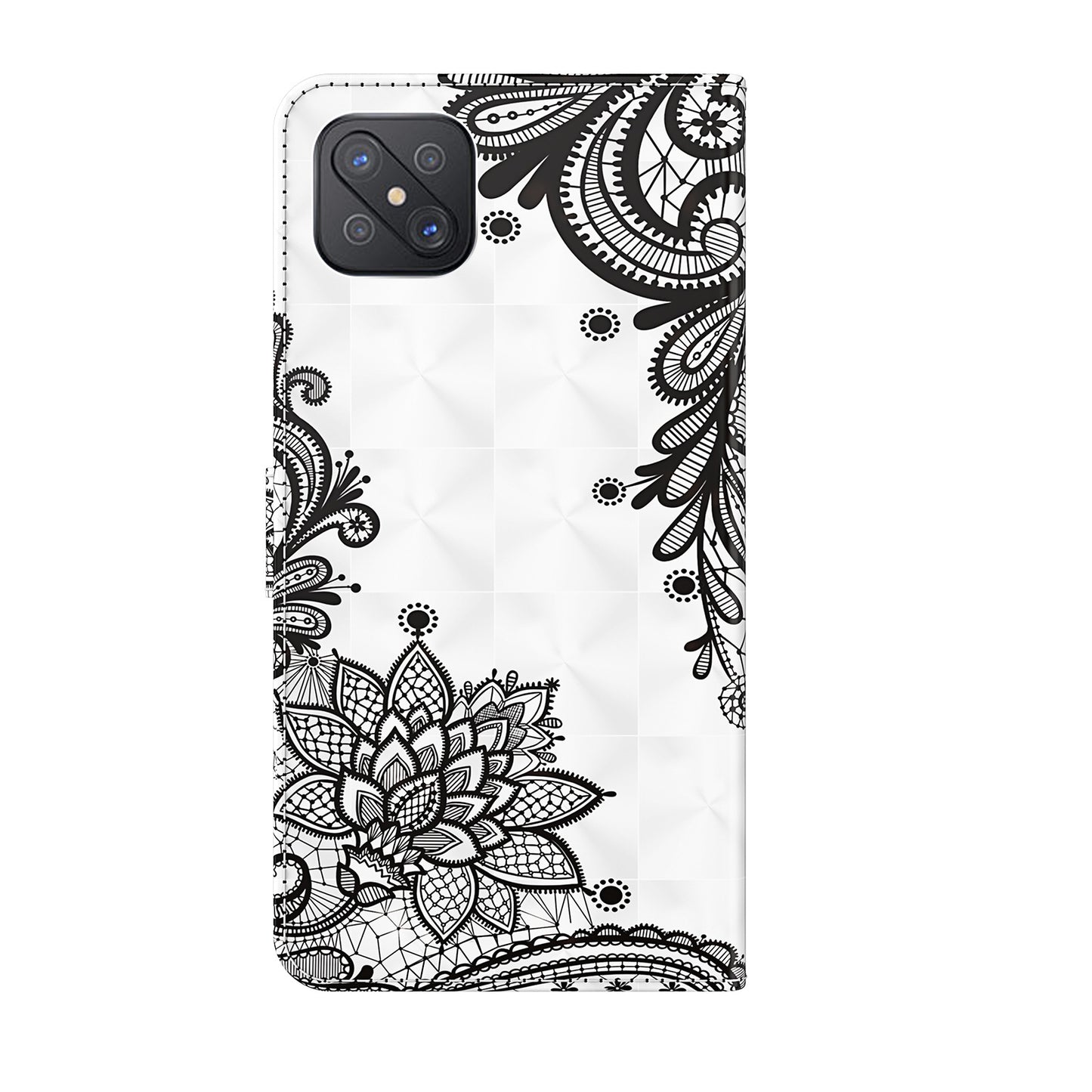 Pattern Printing Wallet Stand PU Leather Phone Protection Cover Shell for Oppo Reno4 Z 5G / A92s