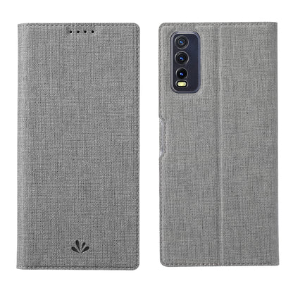 VILI DMX for vivo Y20s / vivo Y11s Cross Texture Leather Stand Case