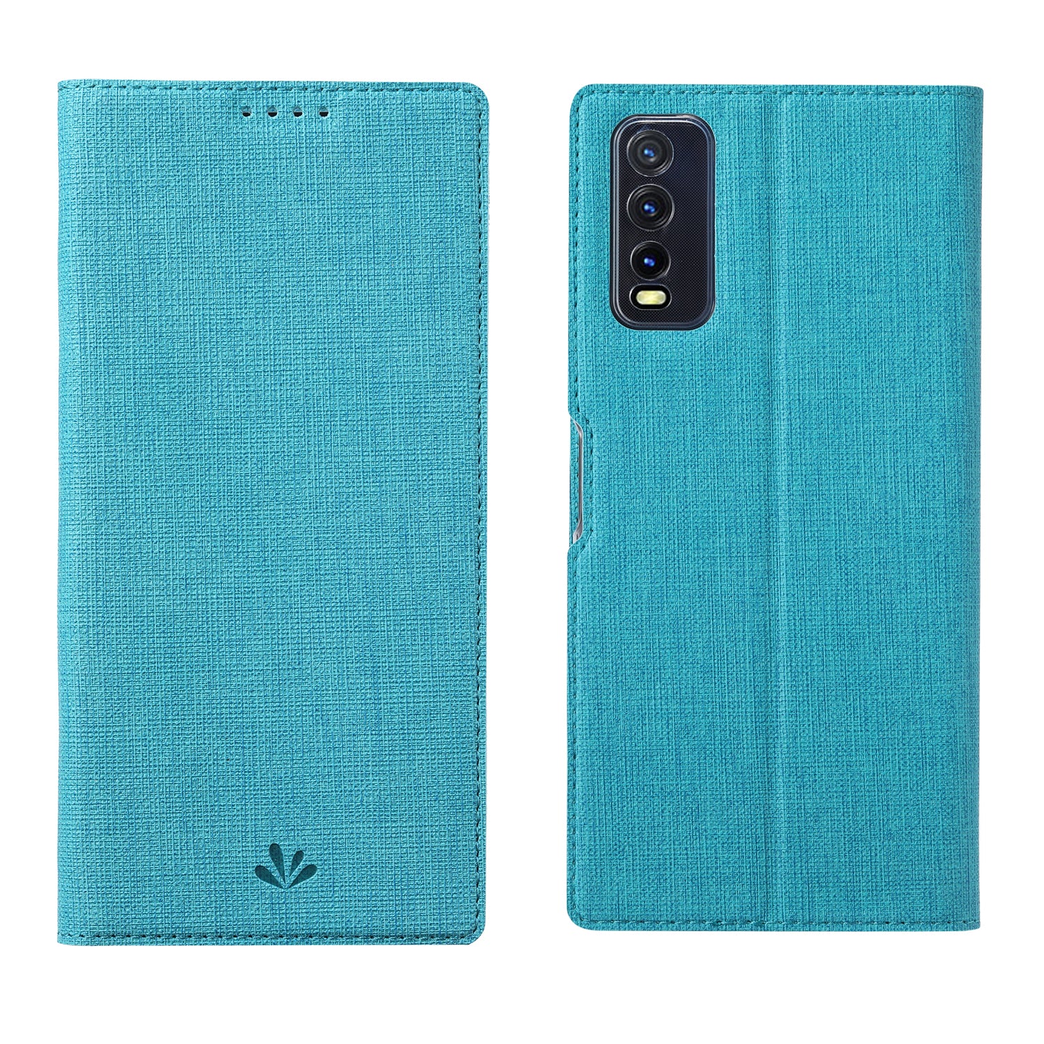 VILI DMX for vivo Y20s / vivo Y11s Cross Texture Leather Stand Case