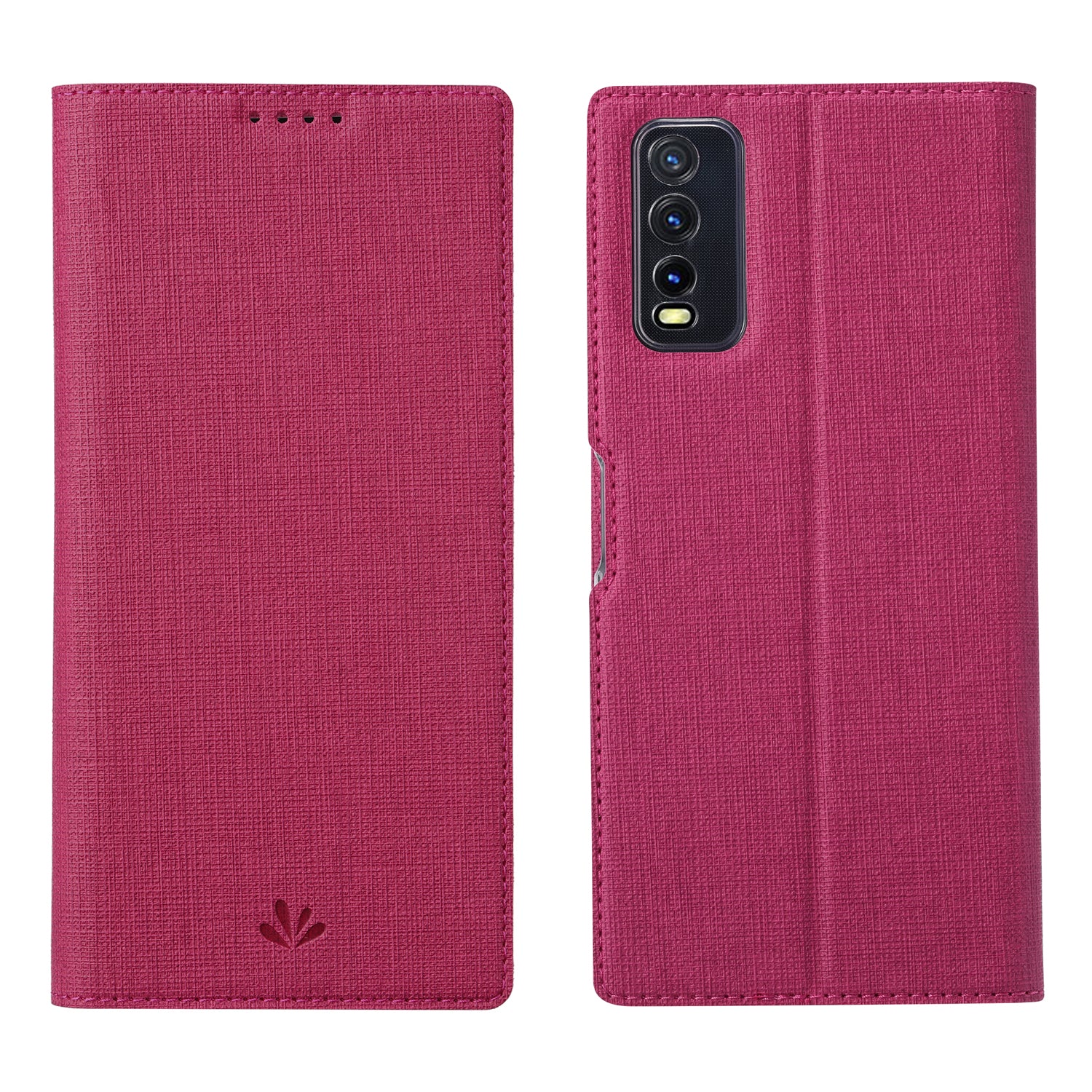 VILI DMX for vivo Y20s / vivo Y11s Cross Texture Leather Stand Case