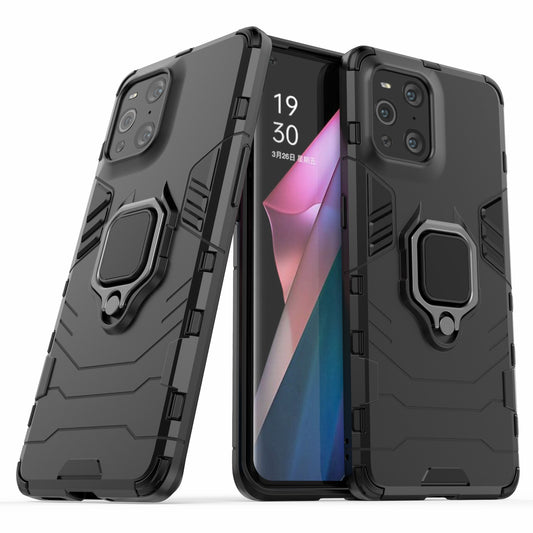 Cool Guard PC + TPU Combo Kickstand Hybrid Phone Cover Case for Oppo Find X3/X3 Pro