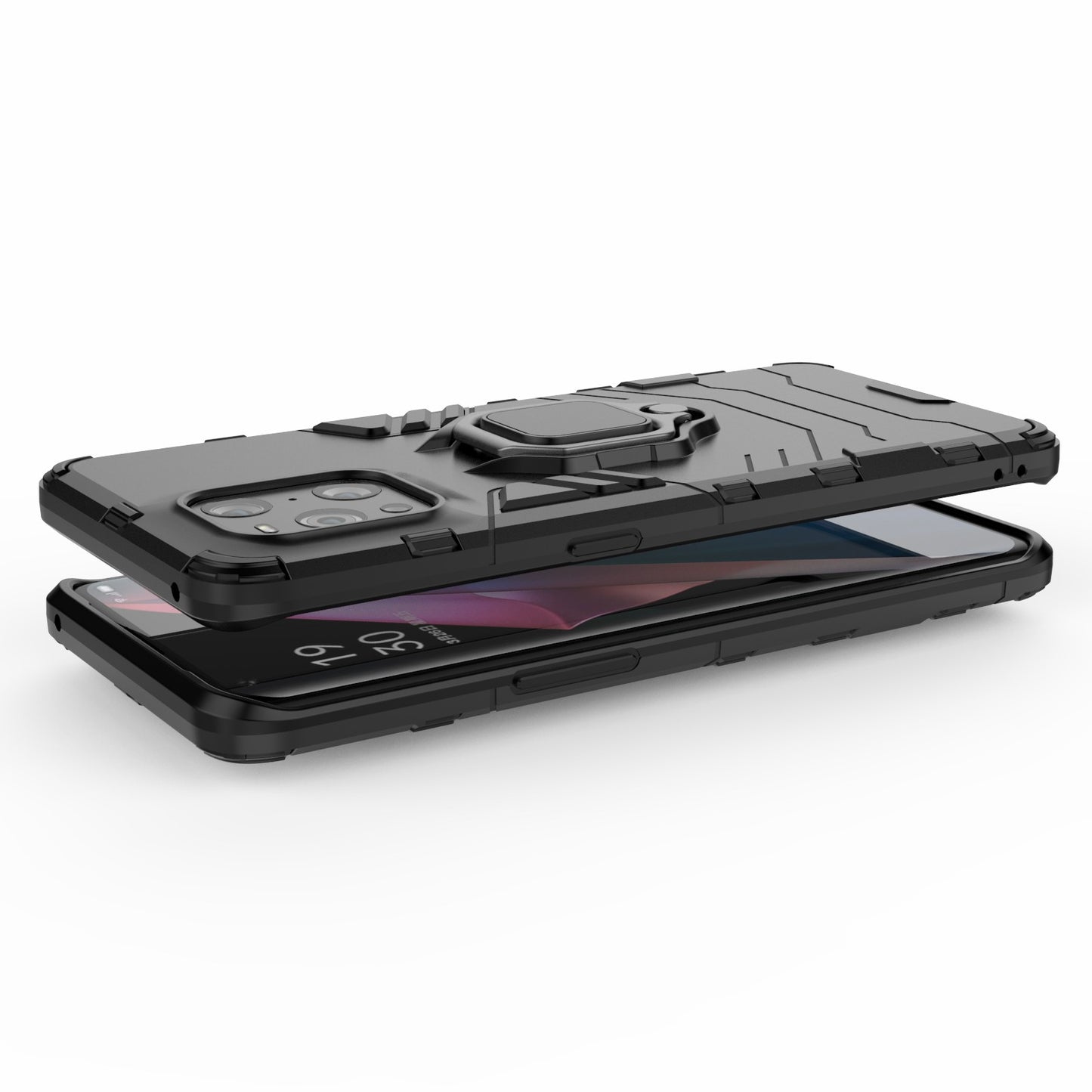 Cool Guard PC + TPU Combo Kickstand Hybrid Phone Cover Case for Oppo Find X3/X3 Pro