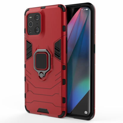 Cool Guard PC + TPU Combo Kickstand Hybrid Phone Cover Case for Oppo Find X3/X3 Pro