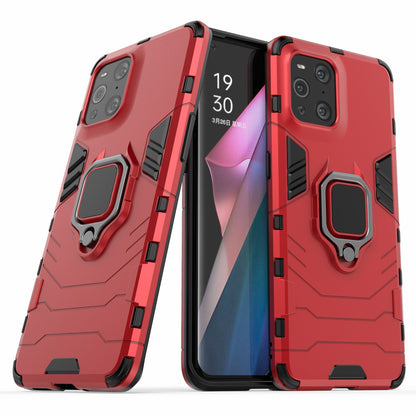 Cool Guard PC + TPU Combo Kickstand Hybrid Phone Cover Case for Oppo Find X3/X3 Pro