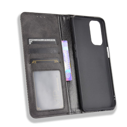 Magnetic Vintage Style Phone Case Wallet Stand Leather Cover for Oppo A93 5G / A74 5G / A54 5G