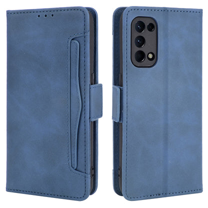 Leather Wallet Protective Case with Multiple Card Slots for Oppo Reno5 4G / Reno5 K / Reno5 5G / Find X3 Lite Stand Function Phone Cover