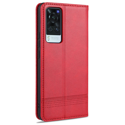 AZNS Full Protection Auto-absorbed Magnet Well-Protected Leather Stand Mobile Shell Case for vivo X60 Pro 5G (Global)