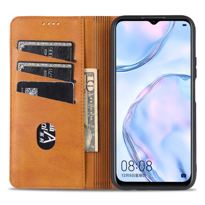 AZNS Stand Wallet Auto-absorbed Magnetic Leather Case for vivo Y72 5G / iQOO Z3