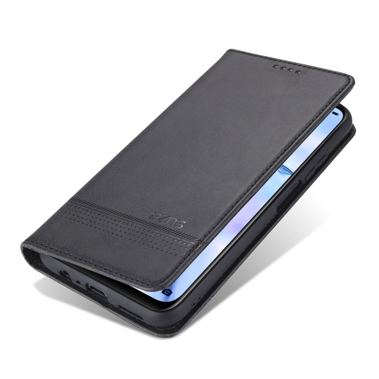 AZNS Stand Wallet Auto-absorbed Magnetic Leather Case for vivo Y72 5G / iQOO Z3