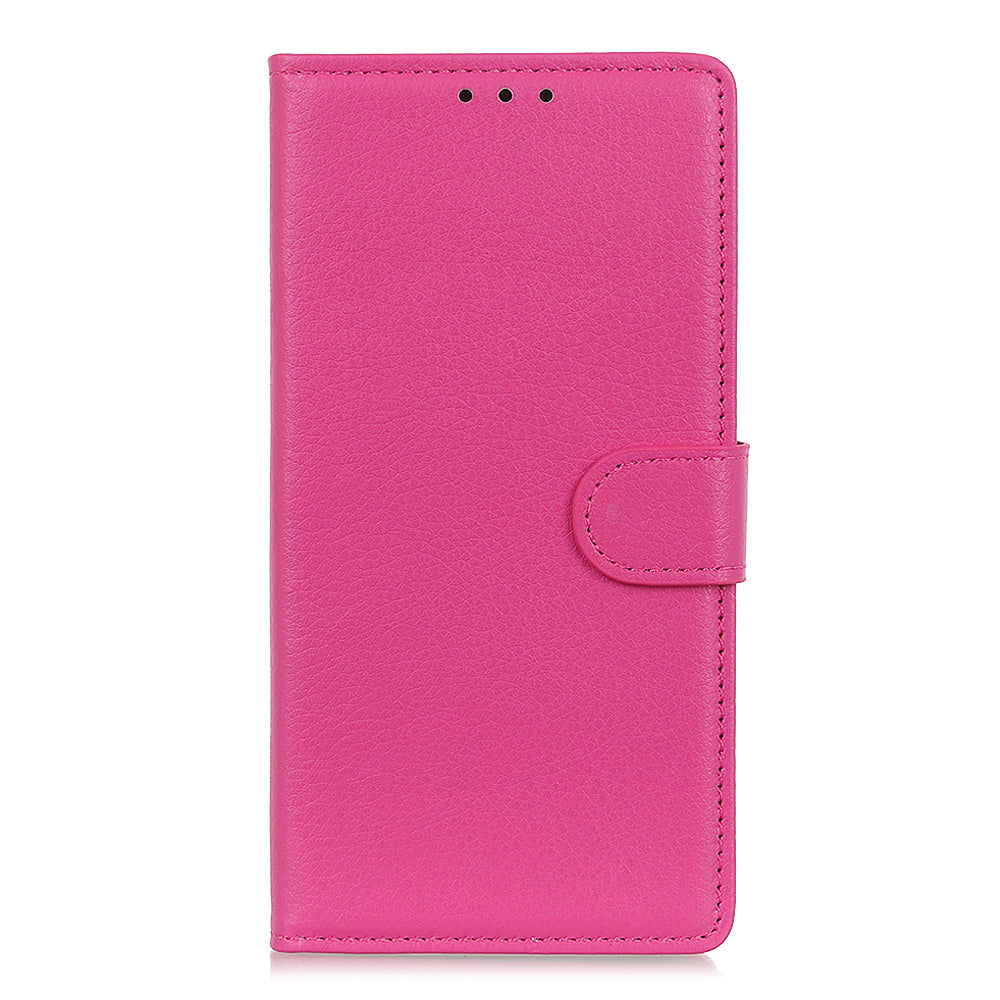 Litchi Texture Leather Wallet Stand Flip Case for Oppo A94 5G/F19 Pro+ 5G