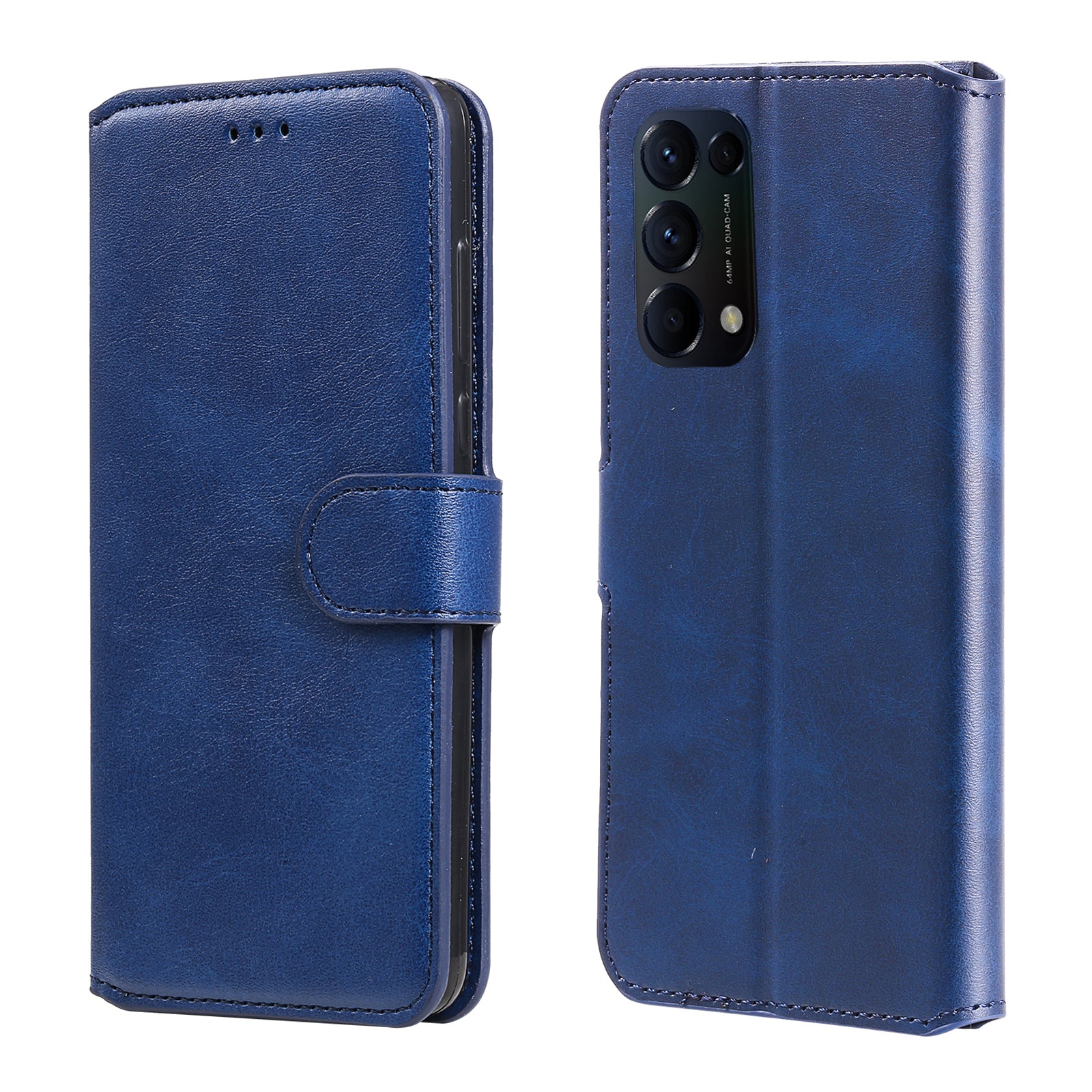 Full Protection Wallet Stand Flip Leather Phone Case for Oppo Reno5 K/Reno5 4G/Reno5 5G/Find X3 Lite