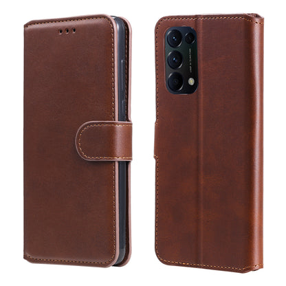 Full Protection Wallet Stand Flip Leather Phone Case for Oppo Reno5 K/Reno5 4G/Reno5 5G/Find X3 Lite