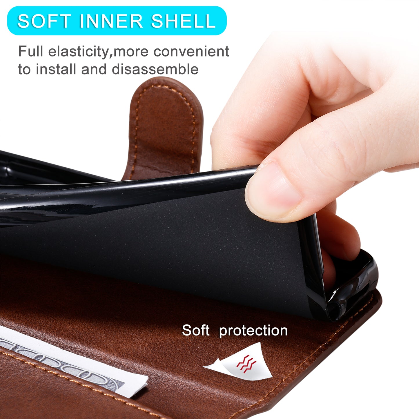 Full Protection Wallet Stand Flip Leather Phone Case for Oppo Reno5 K/Reno5 4G/Reno5 5G/Find X3 Lite