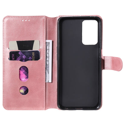 Wallet Stand Flip Leather Phone Case for Oppo A54 4G/A55 5G/Realme V11 5G