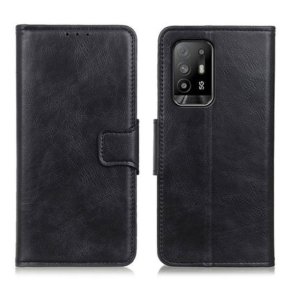 Crazy Horse PU Leather Wallet Stand Protector Cover for Oppo F19 Pro+ 5G/Reno5 Z