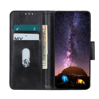 Crazy Horse PU Leather Wallet Stand Protector Cover for Oppo F19 Pro+ 5G/Reno5 Z