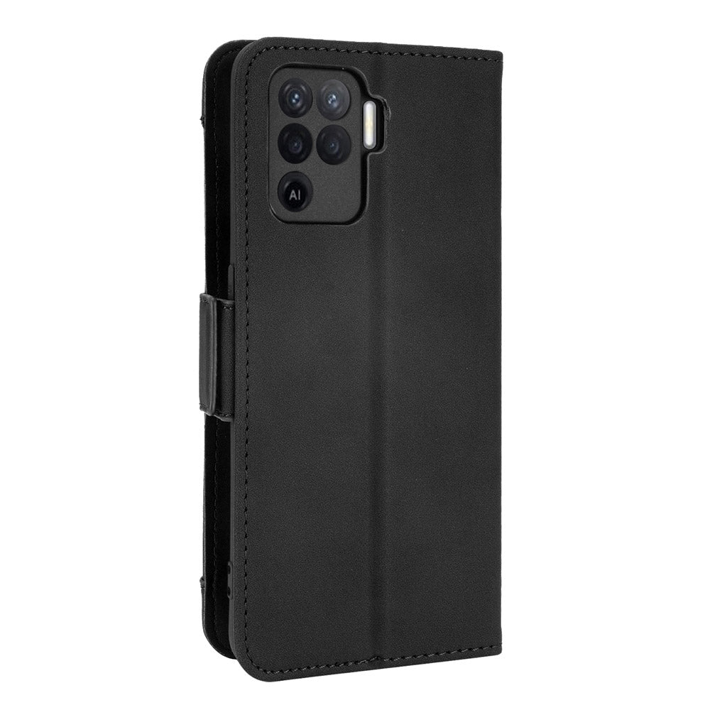 Multiple Card Slots Design Wallet Stand Leather Phone Case for Oppo A94 4G/F19 Pro 4G/Reno5 F/Reno5 Lite