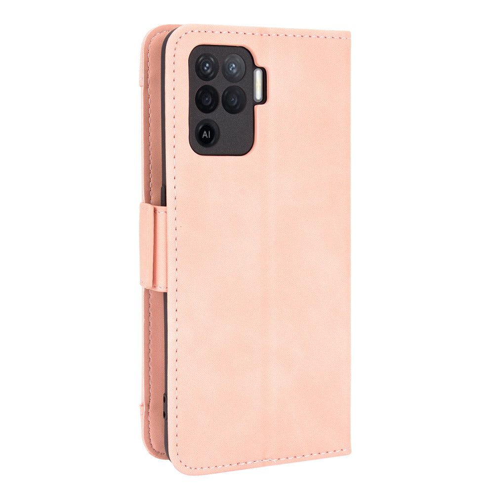 Multiple Card Slots Design Wallet Stand Leather Phone Case for Oppo A94 4G/F19 Pro 4G/Reno5 F/Reno5 Lite