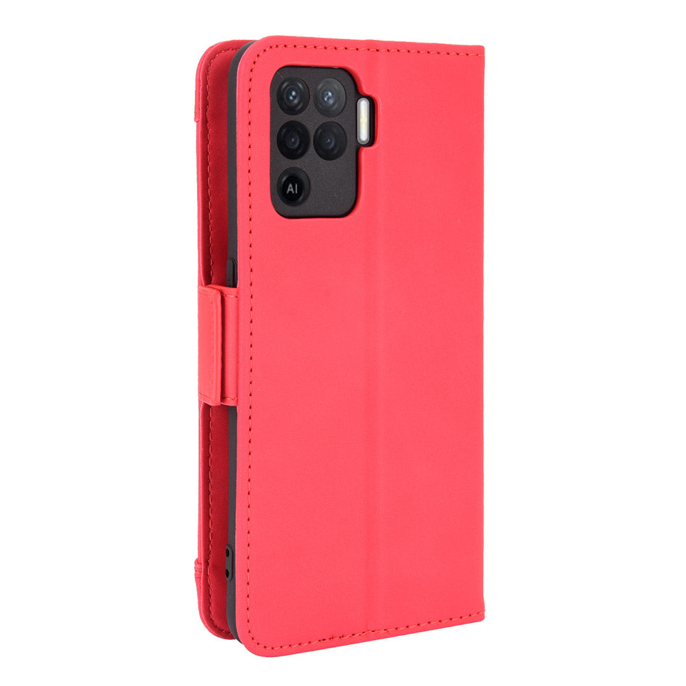 Multiple Card Slots Design Wallet Stand Leather Phone Case for Oppo A94 4G/F19 Pro 4G/Reno5 F/Reno5 Lite