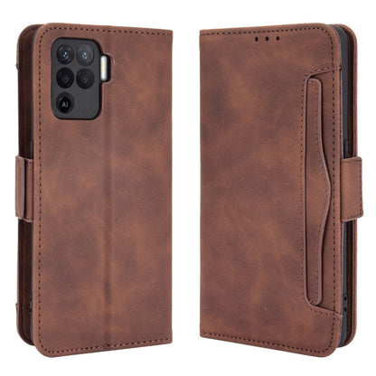 Multiple Card Slots Design Wallet Stand Leather Phone Case for Oppo A94 4G/F19 Pro 4G/Reno5 F/Reno5 Lite