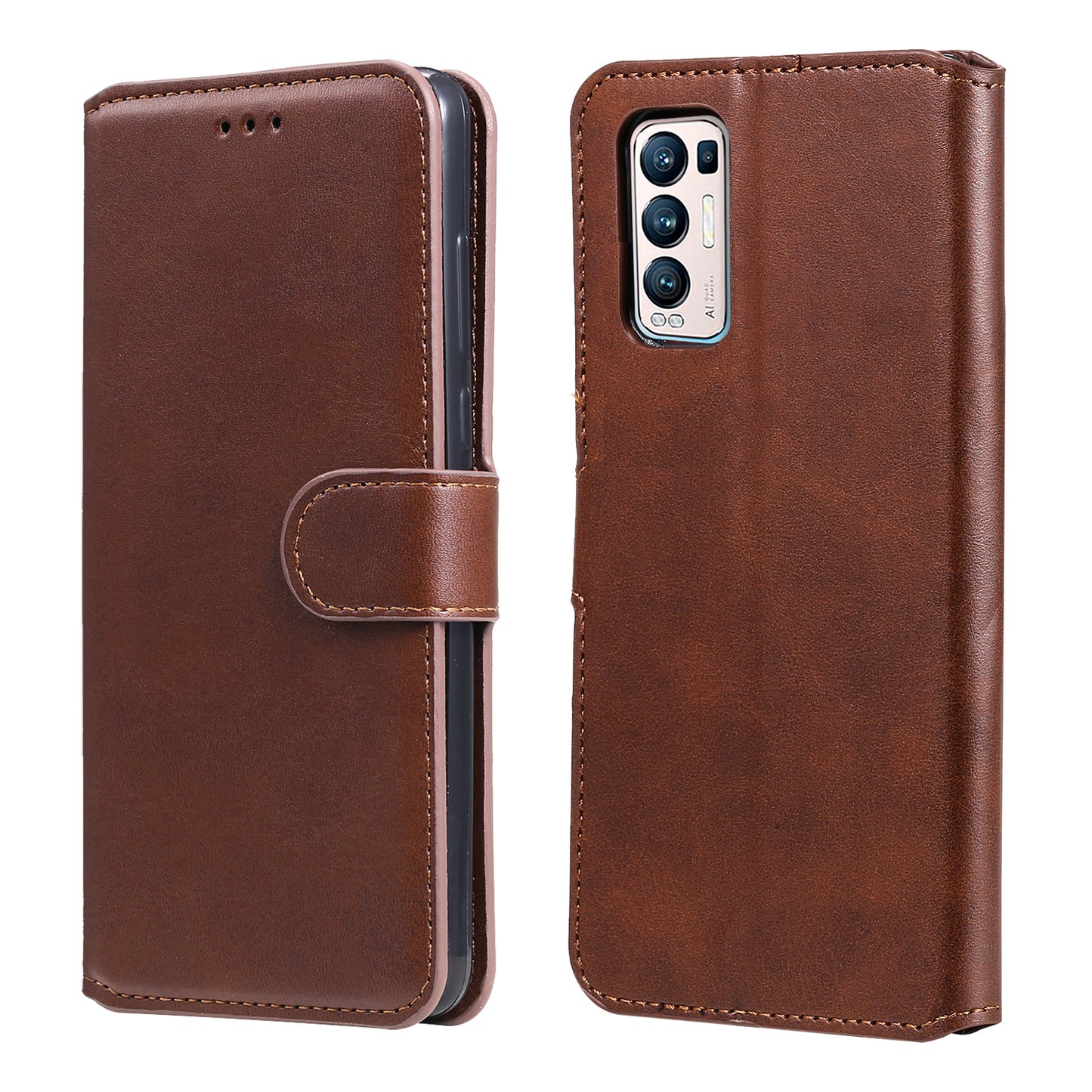 Wallet Stand Flip Leather Phone Case for Oppo Reno5 Pro+ 5G / Find X3 Neo