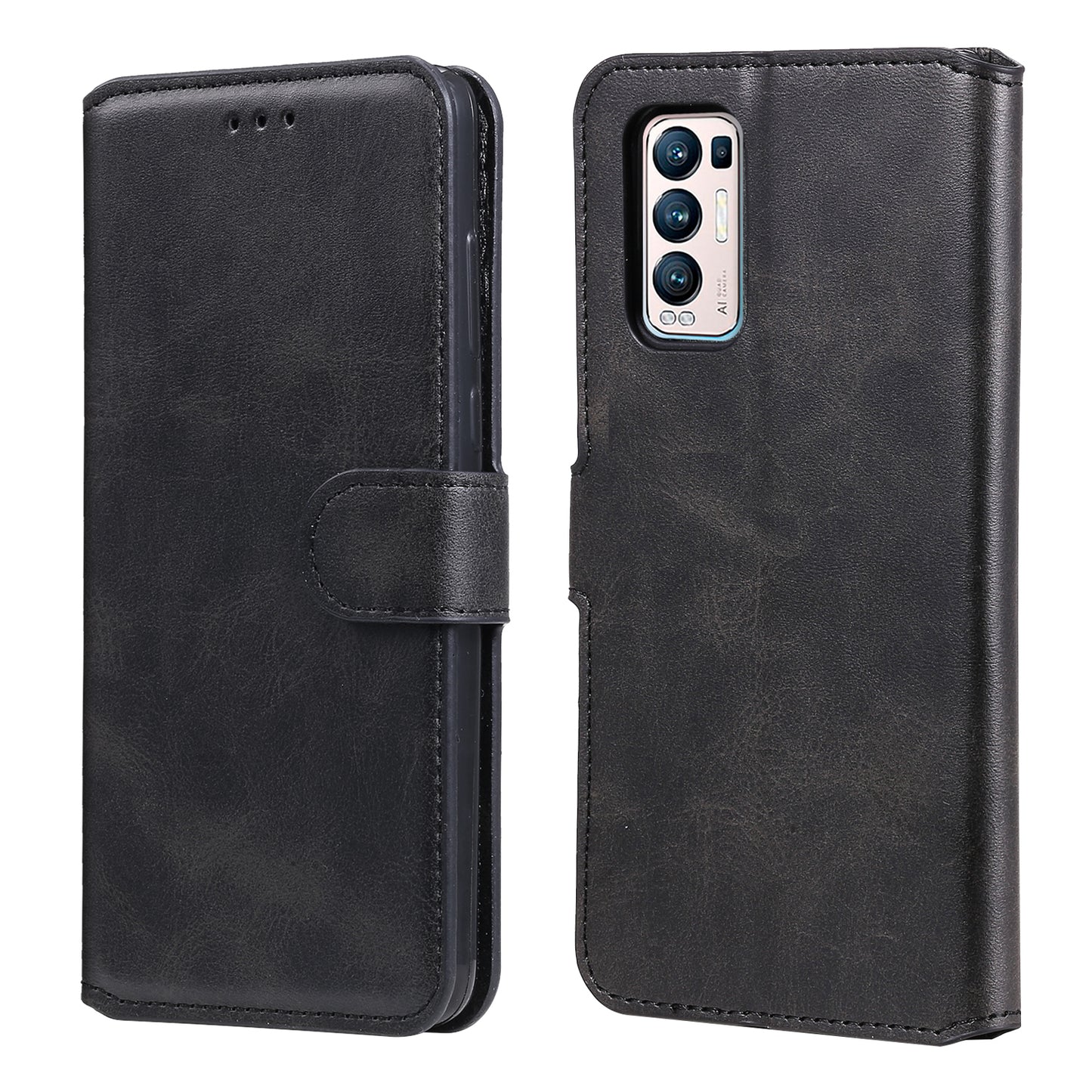 Wallet Stand Flip Leather Phone Case for Oppo Reno5 Pro+ 5G / Find X3 Neo