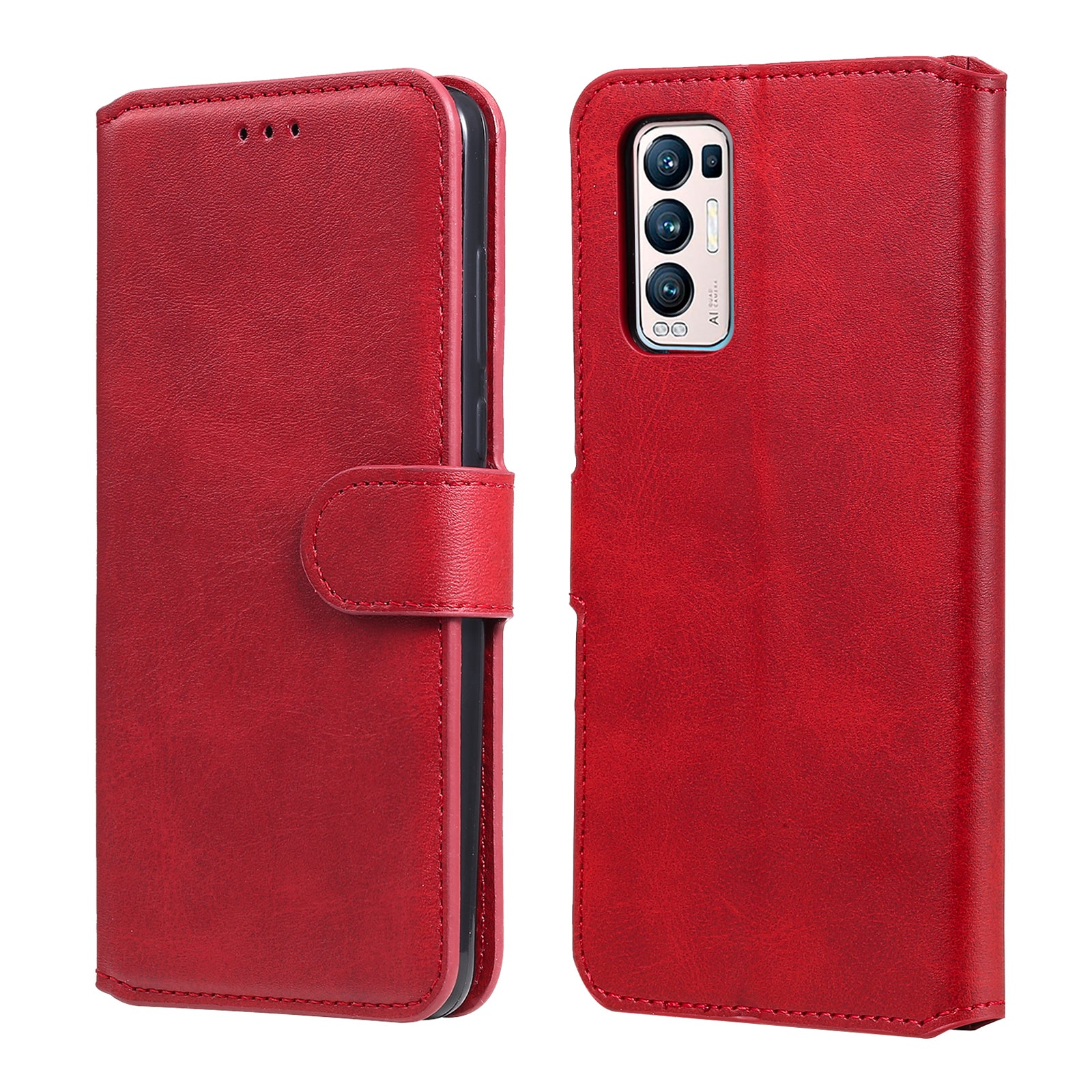 Wallet Stand Flip Leather Phone Case for Oppo Reno5 Pro+ 5G / Find X3 Neo