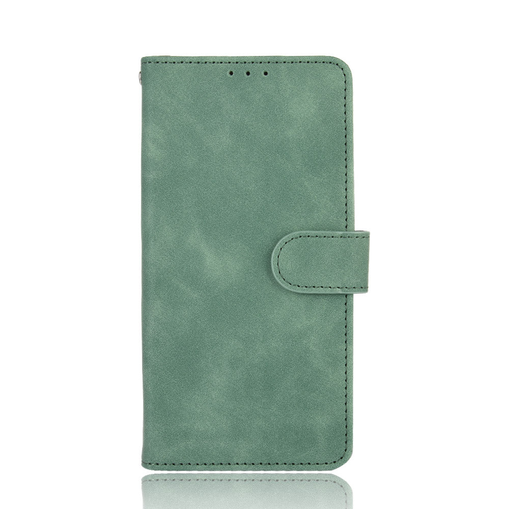 Skin-touch Feeling Leather Wallet Case Phone Cover with Supporting Stand for Oppo Find X3 Pro / Find X3