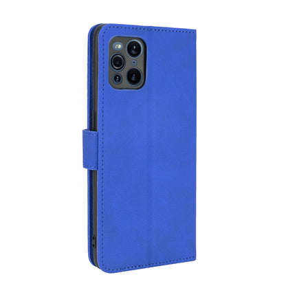 Skin-touch Feeling Leather Wallet Case Phone Cover with Supporting Stand for Oppo Find X3 Pro / Find X3