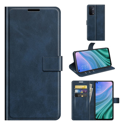 Wallet Design Magnetic Buckle Leather Stand Case for OPPO A54 5G/A93 5G/A74 5G/OnePlus Nord N200 5G Cellphone Cover