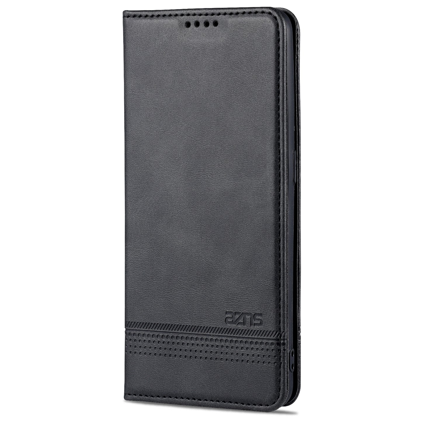 AZNS Auto-absorbed Magnetic Stand Wallet Design Leather Phone Cover Case for Oppo A94/F19 Pro/Reno5 Lite