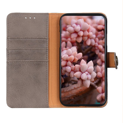 KHAZNEH Leather Protector Case Wallet Stand Phone Cover for Oppo F19 / A74 4G