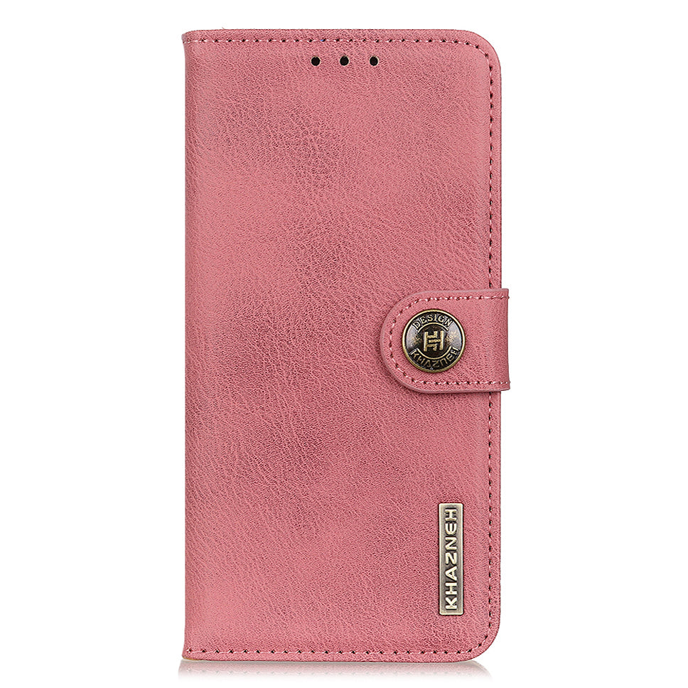 KHAZNEH Leather Protector Case Wallet Stand Phone Cover for Oppo F19 / A74 4G