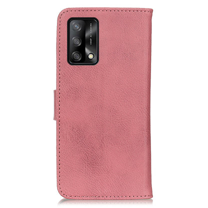 KHAZNEH Leather Protector Case Wallet Stand Phone Cover for Oppo F19 / A74 4G