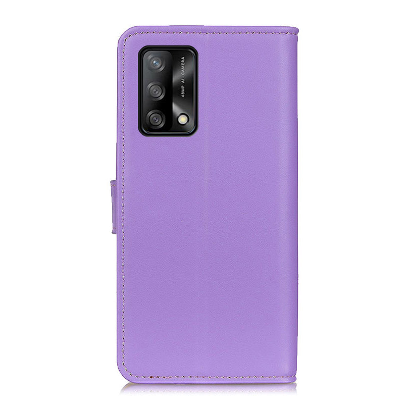 Magnetic Clasp PU Leather Protective Phone Wallet Stand Shell Case for Oppo F19 / Oppo A74 4G