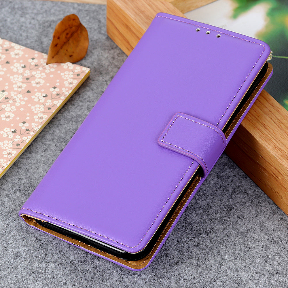 Magnetic Clasp PU Leather Protective Phone Wallet Stand Shell Case for Oppo F19 / Oppo A74 4G