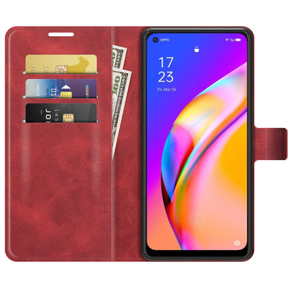 Magnetic Clasp Shockproof Phone Case Wallet Stand Flip Leather Cover for Oppo A94 5G