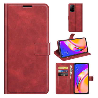 Magnetic Clasp Shockproof Phone Case Wallet Stand Flip Leather Cover for Oppo A94 5G