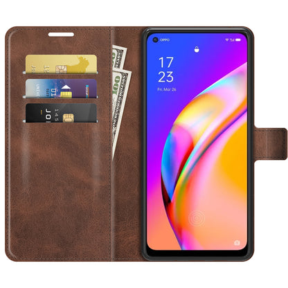 Magnetic Clasp Shockproof Phone Case Wallet Stand Flip Leather Cover for Oppo A94 5G