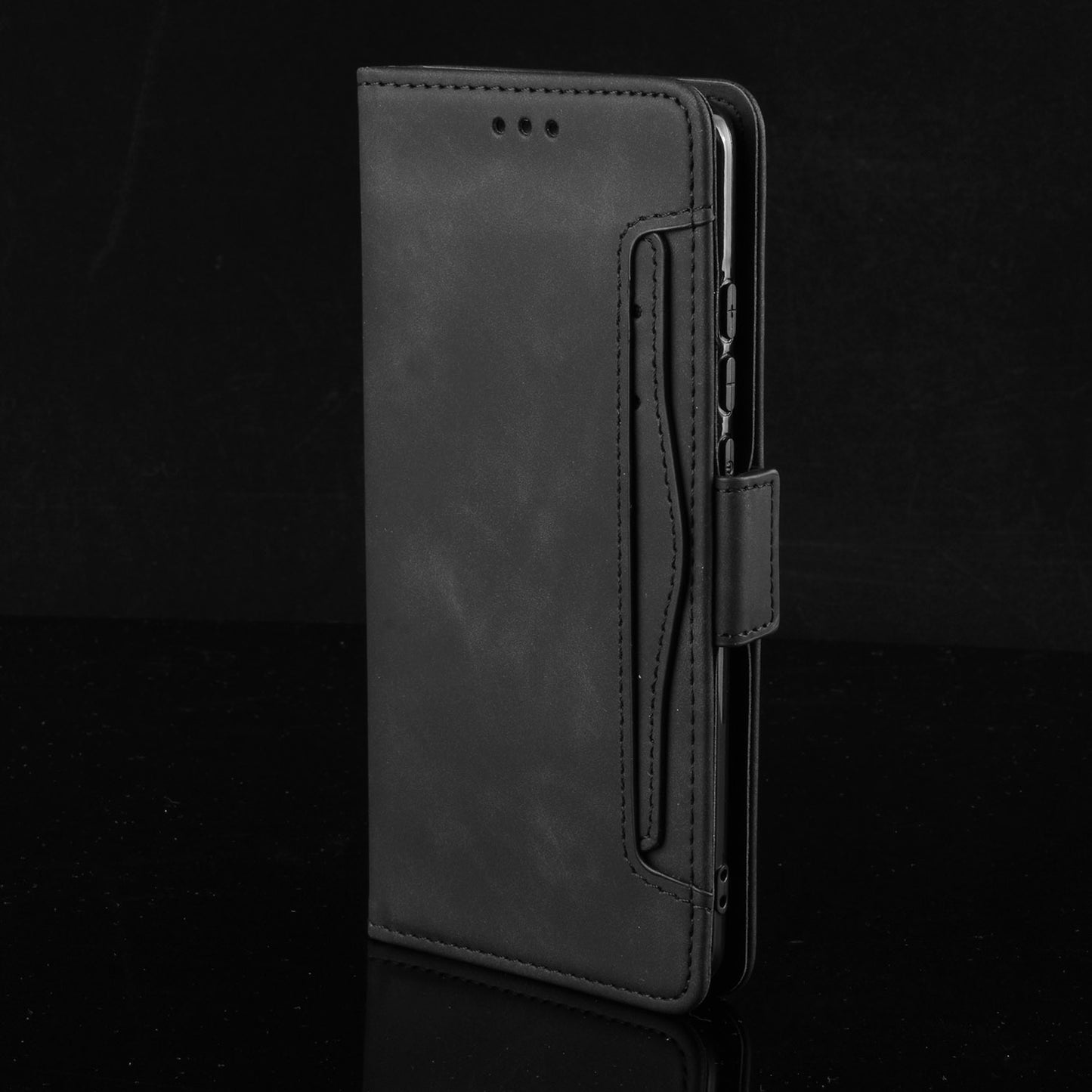 Leather Phone Wallet Design Stand Feature Protective Cover Case with Multiple Card Slots for Oppo A94 5G/Reno5 Z/F19 Pro+ 5G