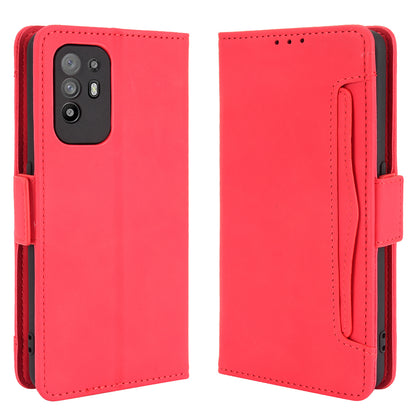 Leather Phone Wallet Design Stand Feature Protective Cover Case with Multiple Card Slots for Oppo A94 5G/Reno5 Z/F19 Pro+ 5G