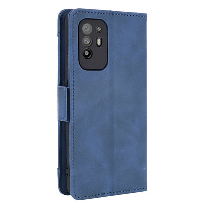 Leather Phone Wallet Design Stand Feature Protective Cover Case with Multiple Card Slots for Oppo A94 5G/Reno5 Z/F19 Pro+ 5G