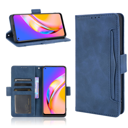 Leather Phone Wallet Design Stand Feature Protective Cover Case with Multiple Card Slots for Oppo A94 5G/Reno5 Z/F19 Pro+ 5G