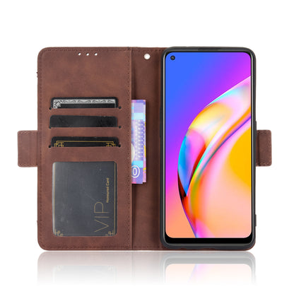 Leather Phone Wallet Design Stand Feature Protective Cover Case with Multiple Card Slots for Oppo A94 5G/Reno5 Z/F19 Pro+ 5G